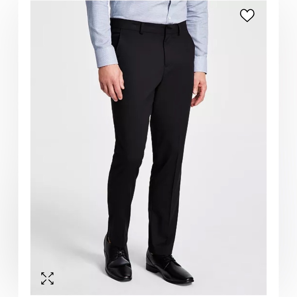 New Kenneth Cole ReactionMen's Techni-Cole Slim-Fit Pants size 36w 30L